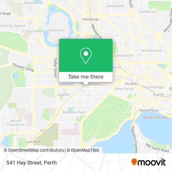 541 Hay Street map