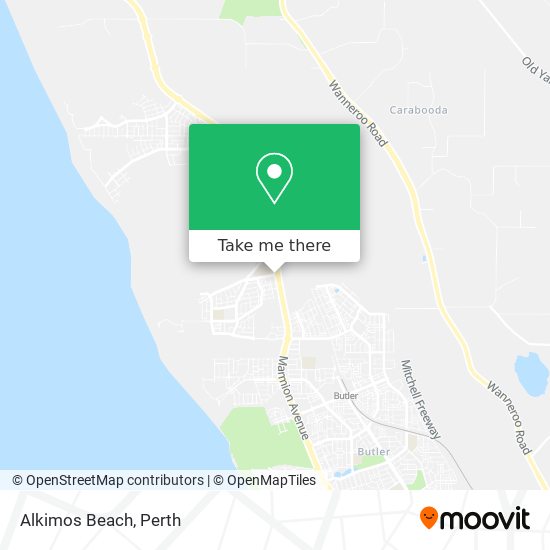 Alkimos Beach map