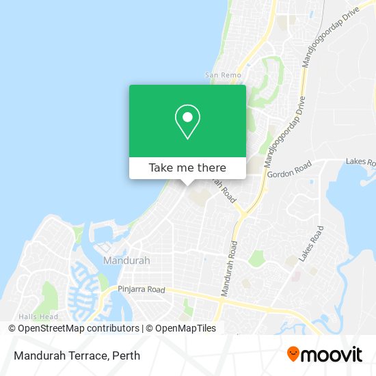 Mandurah Terrace map