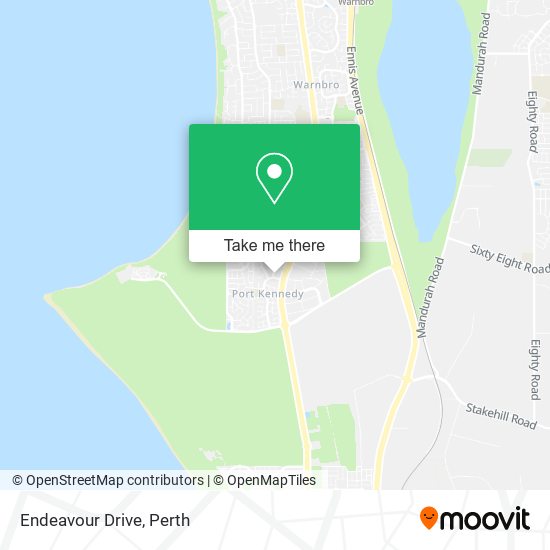 Endeavour Drive map