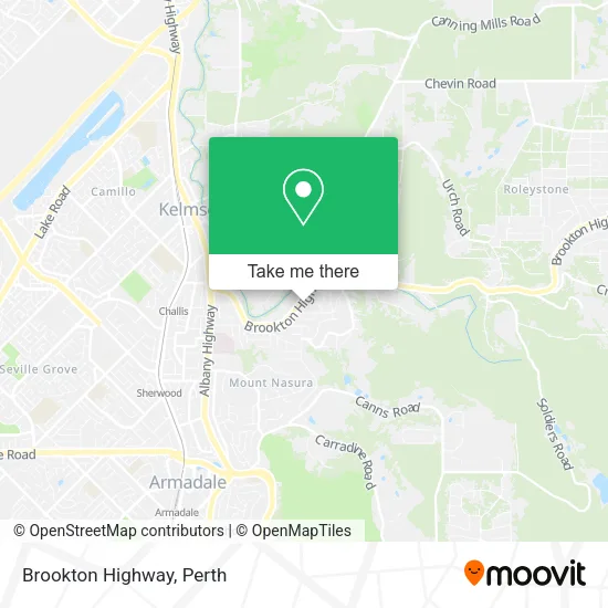 Brookton Highway map