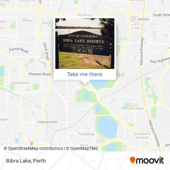 Mapa Bibra Lake