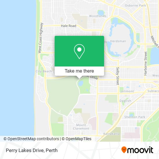 Perry Lakes Drive map