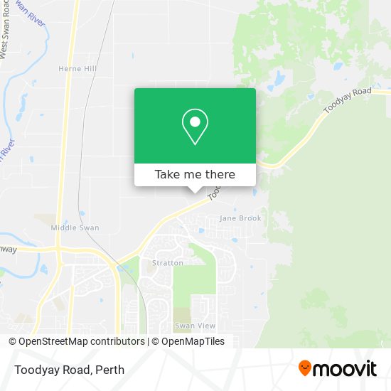 Toodyay Road map