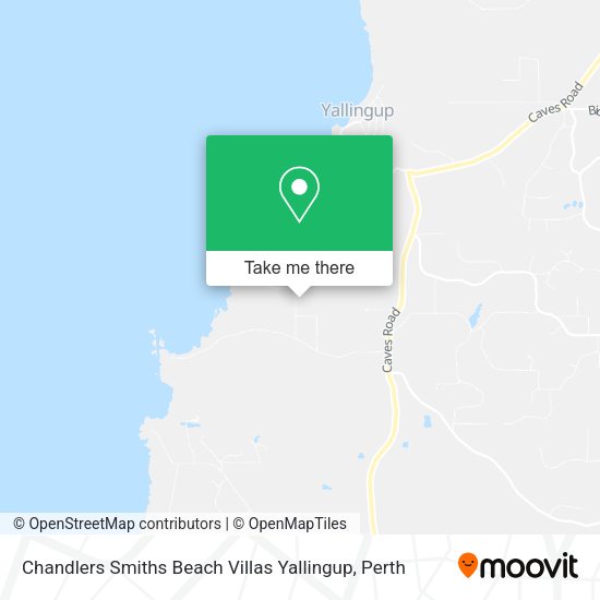 Chandlers Smiths Beach Villas Yallingup map
