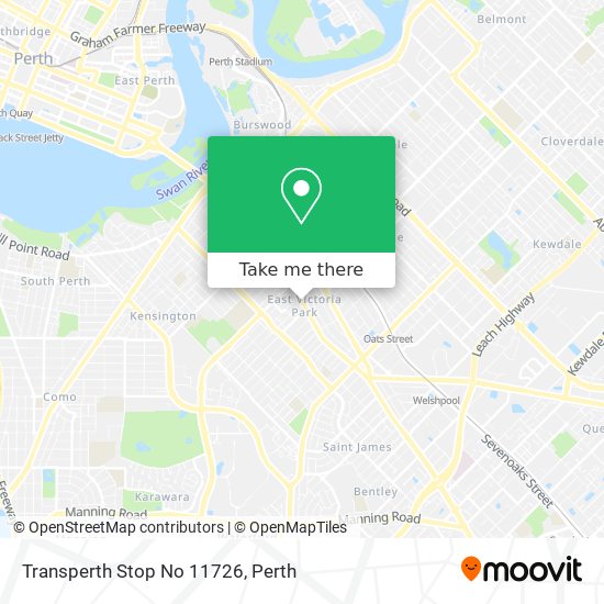 Transperth Stop No 11726 map