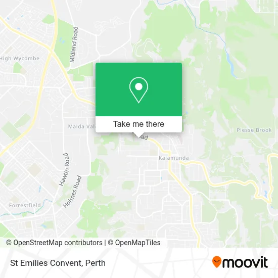 Mapa St Emilies Convent