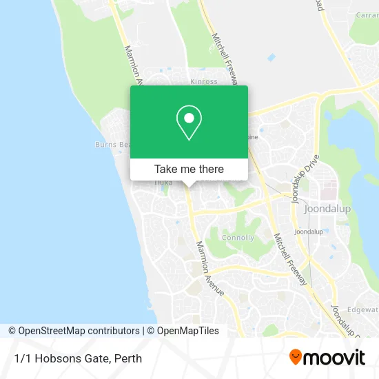 1/1 Hobsons Gate map