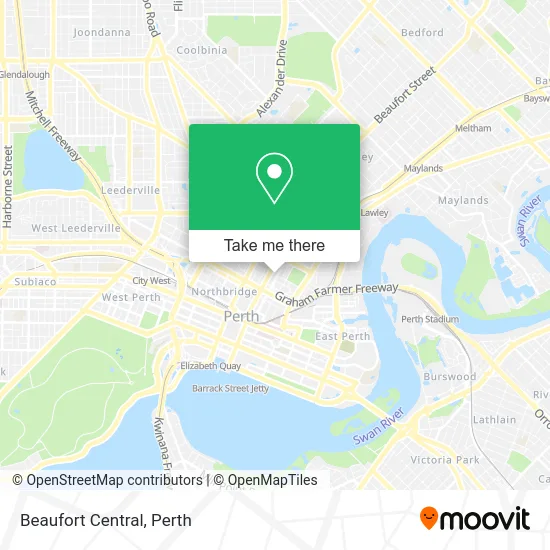 Mapa Beaufort Central