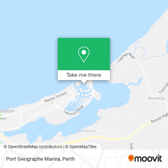 Port Geographe Marina map