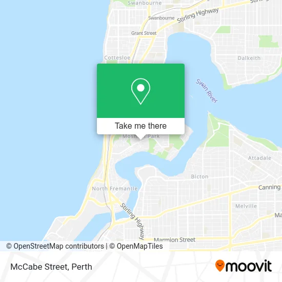 Mapa McCabe Street