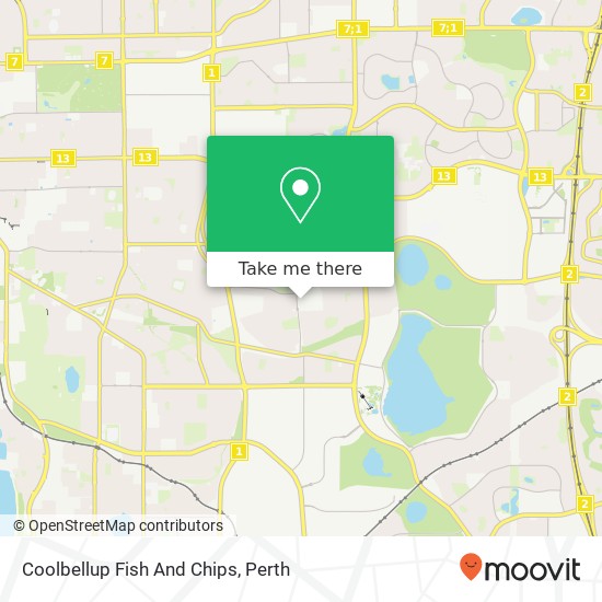 Mapa Coolbellup Fish And Chips