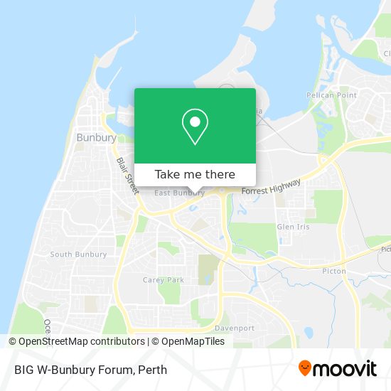 BIG W-Bunbury Forum map