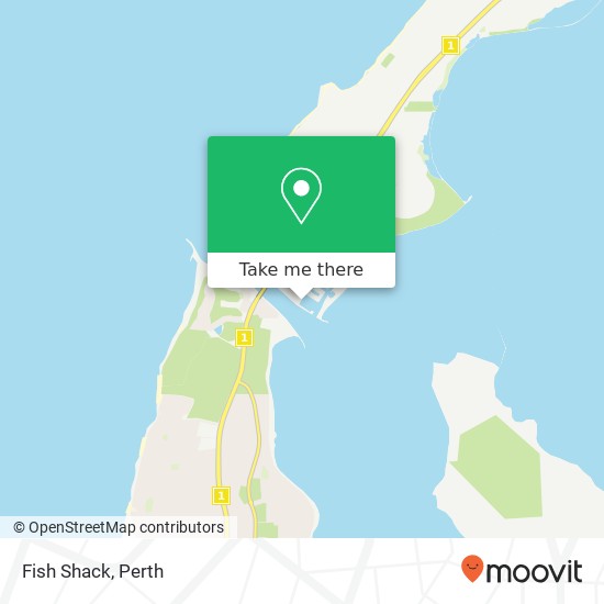 Mapa Fish Shack, 45 Rees Pl Wannanup WA 6210