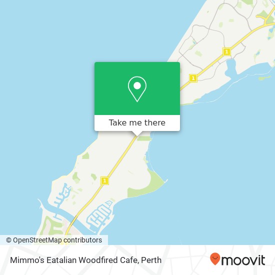 Mapa Mimmo's Eatalian Woodfired Cafe, 619 Old Coast Rd Falcon WA 6210