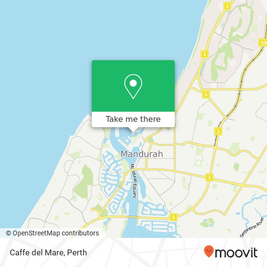 Caffe del Mare, Mandurah WA 6210 map