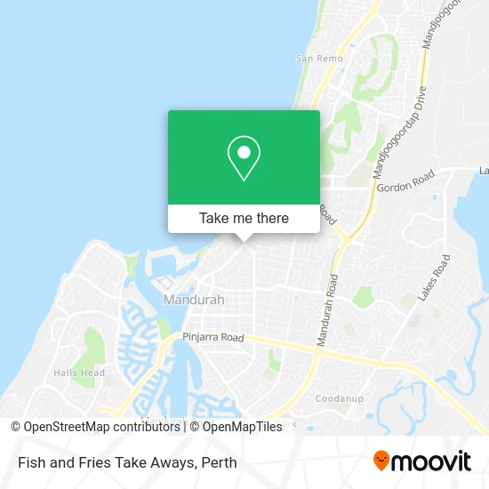 Mapa Fish and Fries Take Aways