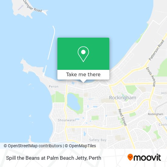 Spill the Beans at Palm Beach Jetty map