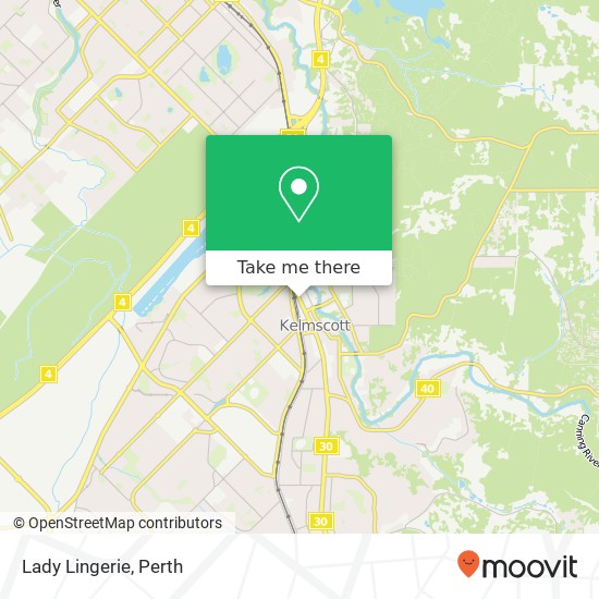 Mapa Lady Lingerie, 2784 Albany Hwy Kelmscott WA 6111