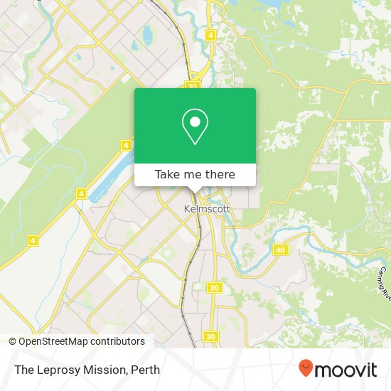 Mapa The Leprosy Mission, Kelmscott WA 6111