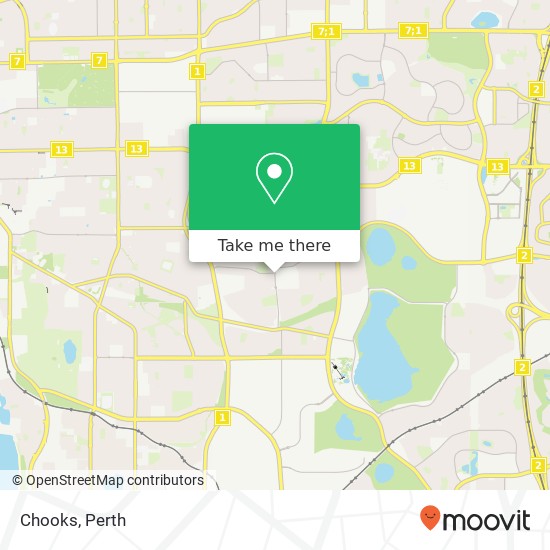 Mapa Chooks, 62 Coolbellup Ave Coolbellup WA 6163