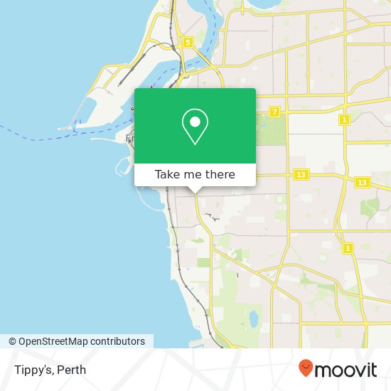 Tippy's, Hampton Rd South Fremantle WA 6162 map