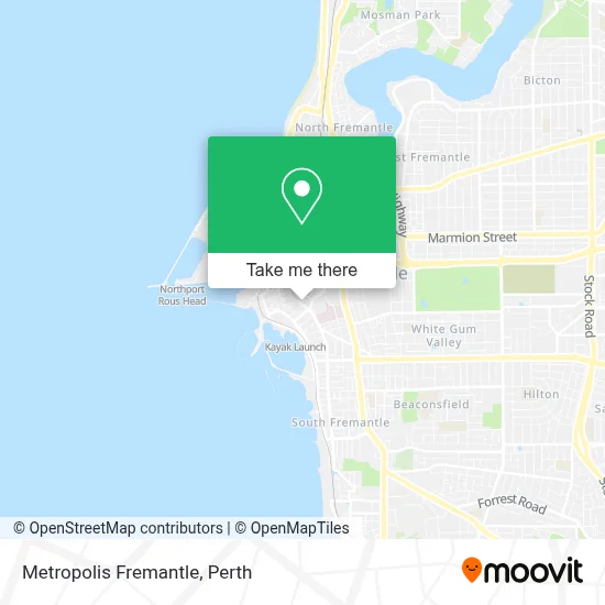 Mapa Metropolis Fremantle