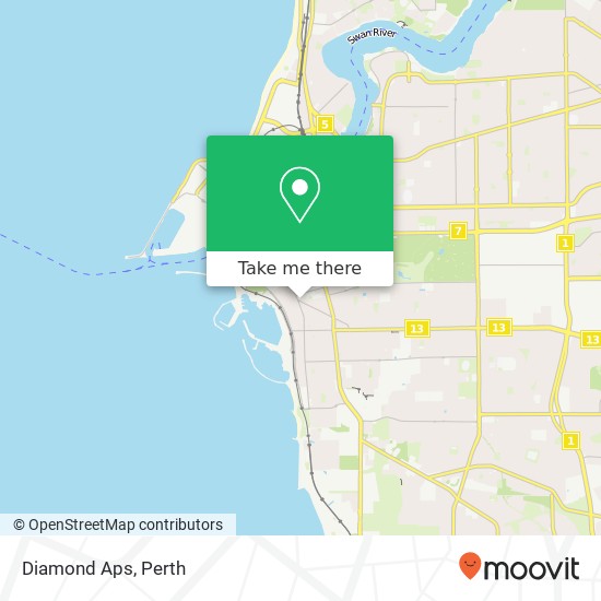 Diamond Aps, Wray Ave Fremantle WA 6160 map