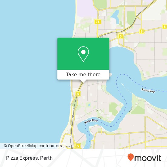 Pizza Express, 592 Stirling Hwy Mosman Park WA 6012 map