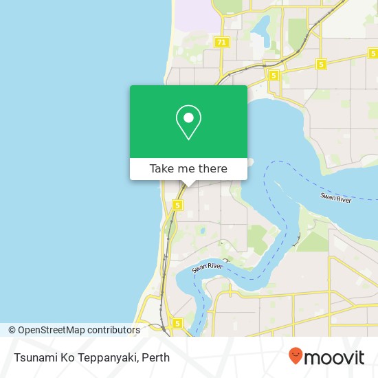 Mapa Tsunami Ko Teppanyaki, 20 Glyde St Mosman Park WA 6012