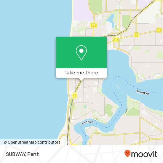 SUBWAY, 568 Stirling Hwy Mosman Park WA 6012 map