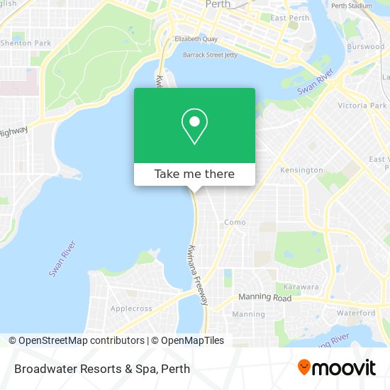 Broadwater Resorts & Spa map