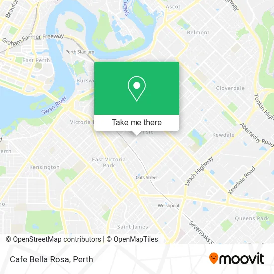 Mapa Cafe Bella Rosa