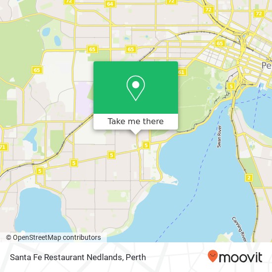 Santa Fe Restaurant Nedlands, 35 Hampden Rd Nedlands WA 6009 map