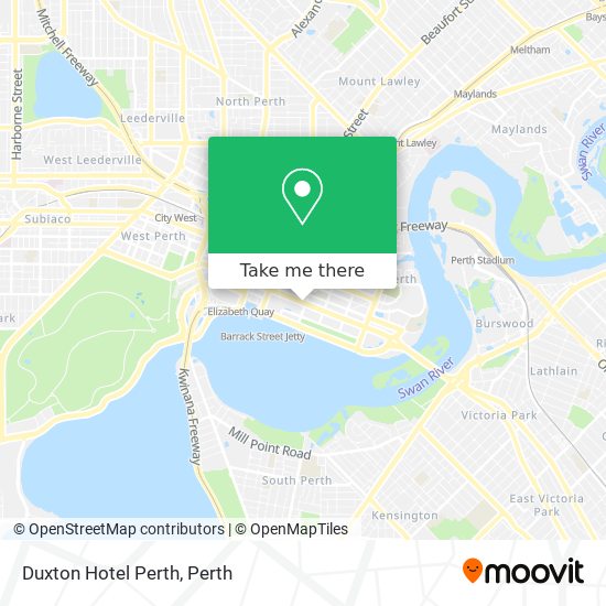 Mapa Duxton Hotel Perth