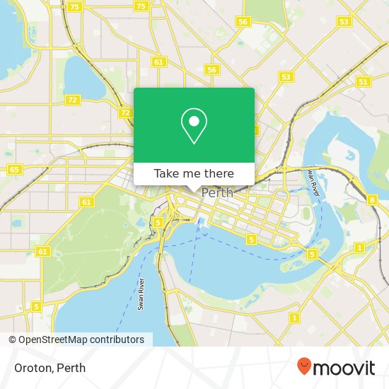 Mapa Oroton, Hay St Perth WA 6000