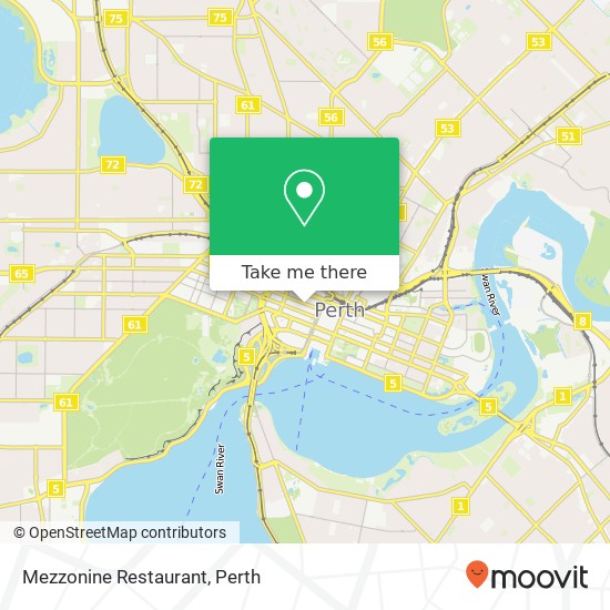 Mezzonine Restaurant, 49 King St Perth WA 6000 map