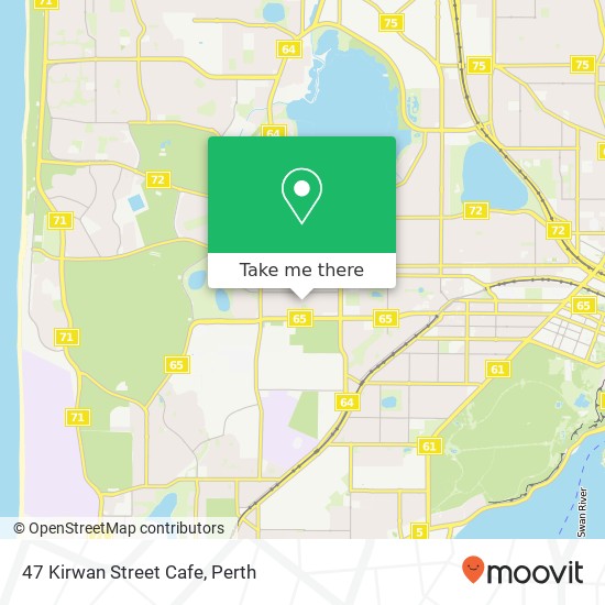 47 Kirwan Street Cafe, 47 Kirwan St Floreat WA 6014 map