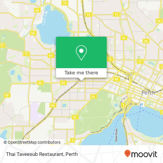 Thai Taveesub Restaurant, Hay St Subiaco WA 6008 map