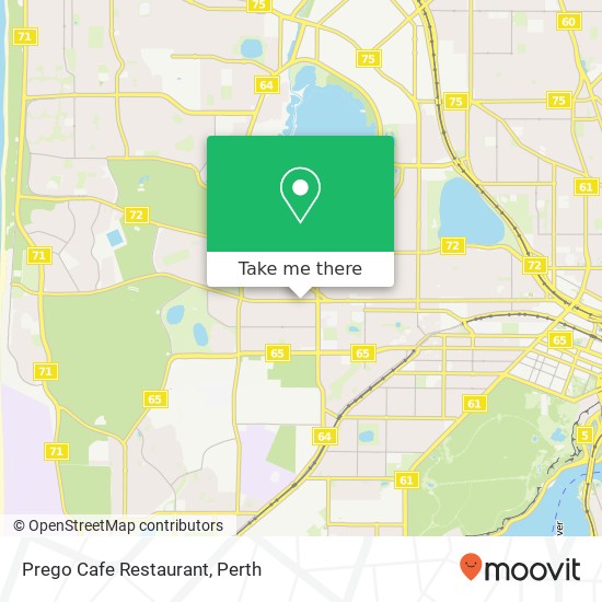 Prego Cafe Restaurant, 440 Cambridge St Floreat WA 6014 map