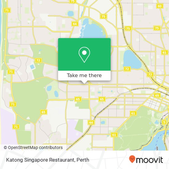 Katong Singapore Restaurant, 440 Cambridge St Floreat WA 6014 map