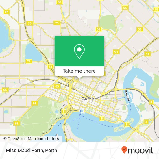 Miss Maud Perth, 136 Fitzgerald St Perth WA 6000 map