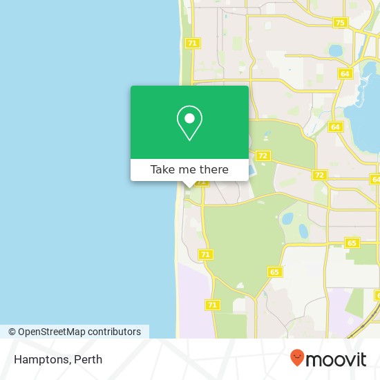 Mapa Hamptons, 179 Challenger Pde City Beach WA 6015