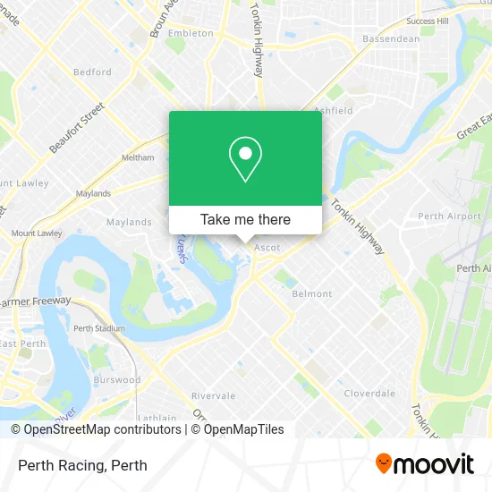 Mapa Perth Racing