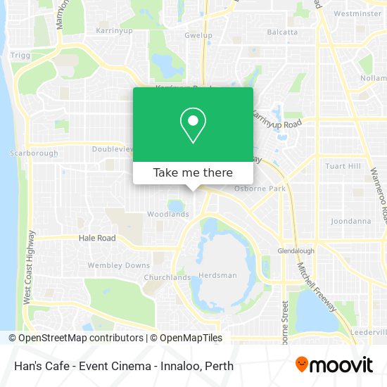 Han's Cafe - Event Cinema - Innaloo map