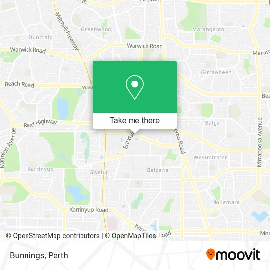 Mapa Bunnings