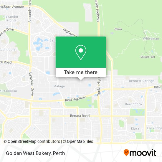 Golden West Bakery map