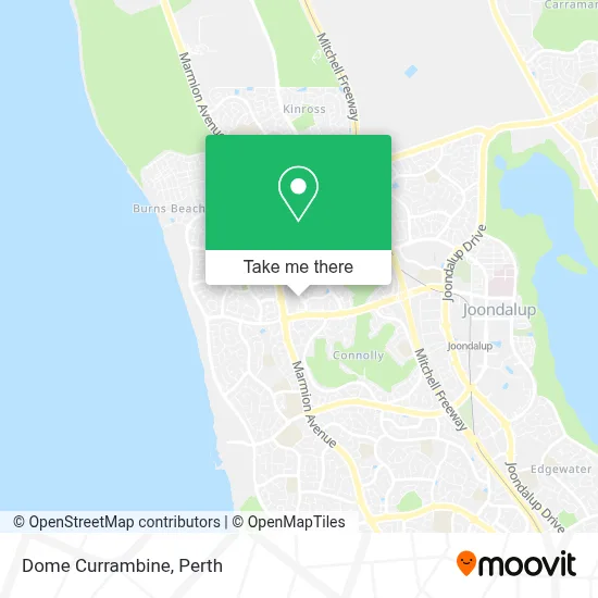 Mapa Dome Currambine