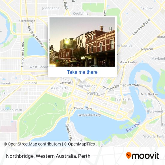 Northbridge, Western Australia map