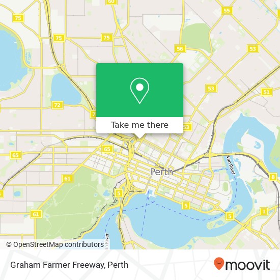 Mapa Graham Farmer Freeway